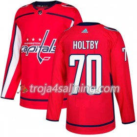 Washington Capitals tröja Braden Holtby 70 Röd 2017-2018 Adidas Authentic - NHL Tröjor Herr